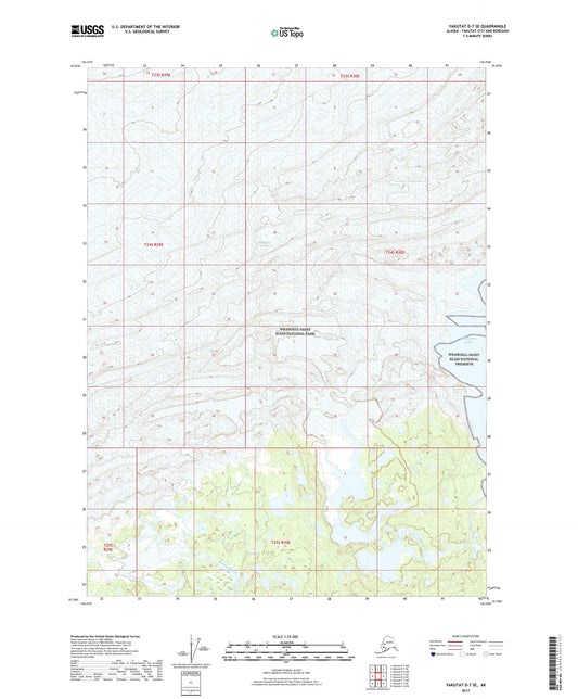 Yakutat D-7 SE Alaska US Topo Map Image