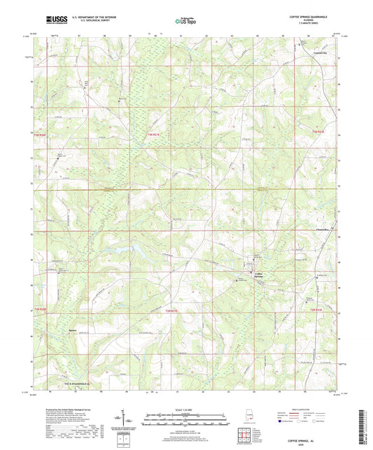 Coffee Springs Alabama US Topo Map Image