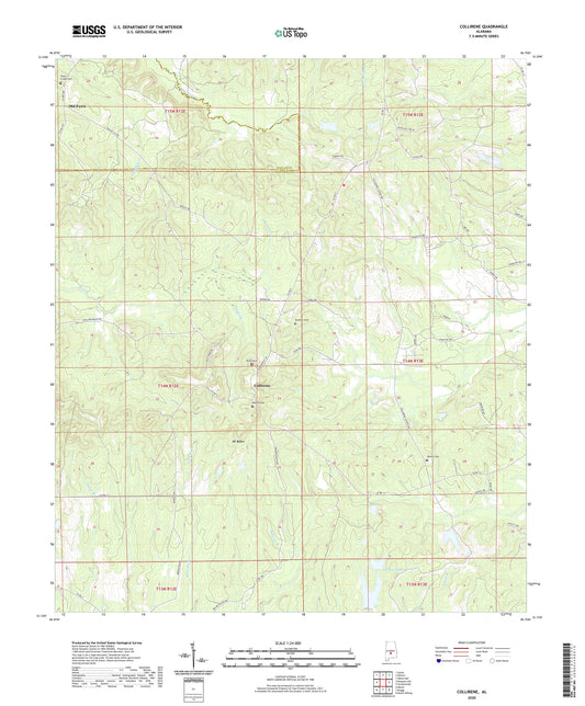 Collirene Alabama US Topo Map Image