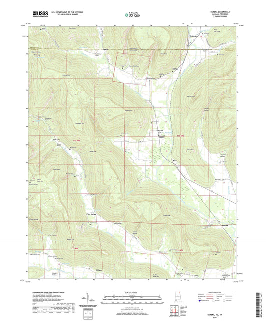 Eureka Alabama US Topo Map Image