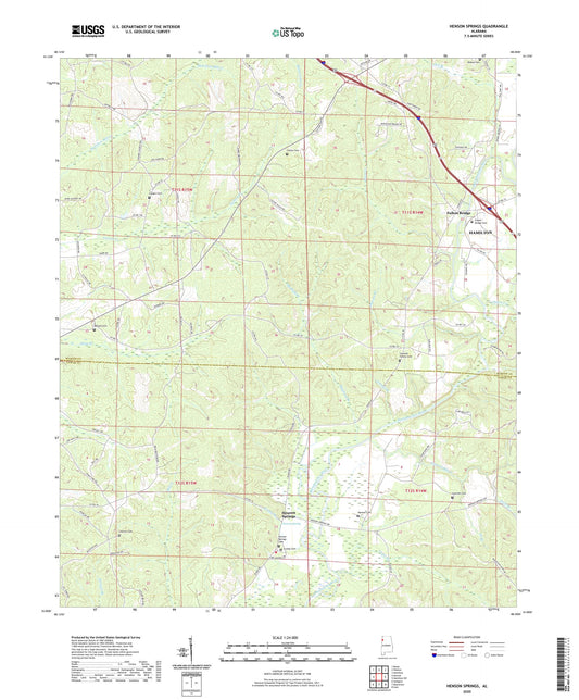 Henson Springs Alabama US Topo Map Image