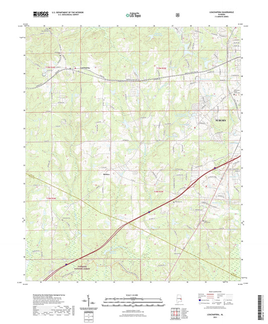 Loachapoka Alabama US Topo Map Image