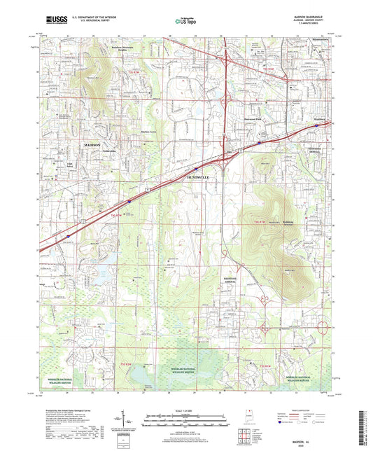 Madison Alabama US Topo Map Image
