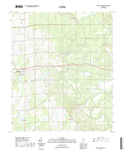 Marion Junction Alabama US Topo Map Image