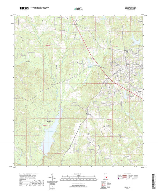 Ozark Alabama US Topo Map Image