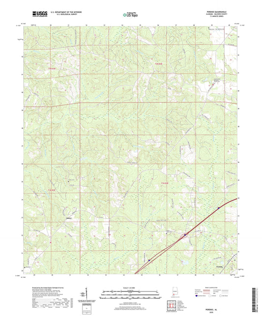Perdido Alabama US Topo Map Image