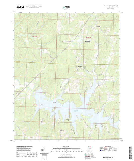 Pleasant Grove Alabama US Topo Map Image