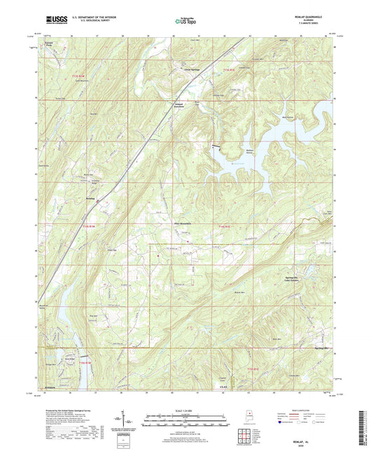 Remlap Alabama US Topo Map Image