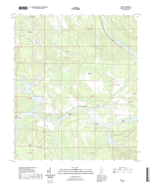 Tasso Alabama US Topo Map Image