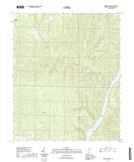 Windham Springs Alabama US Topo Map Image