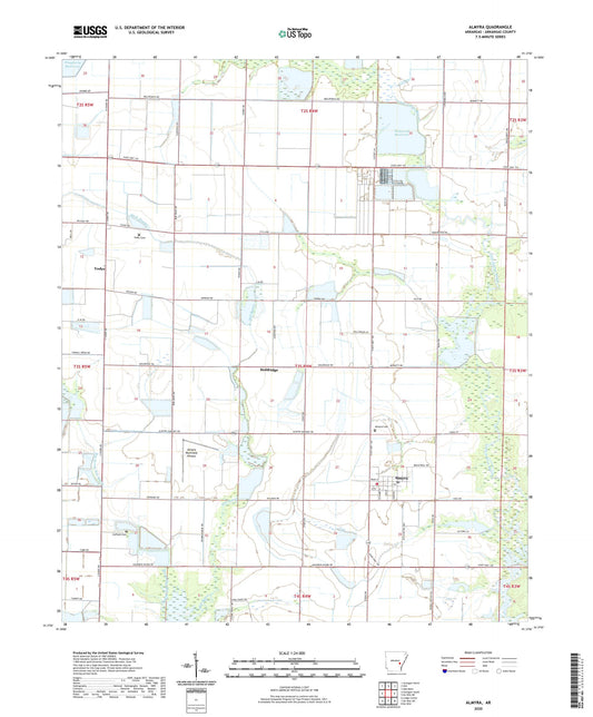 Almyra Arkansas US Topo Map Image