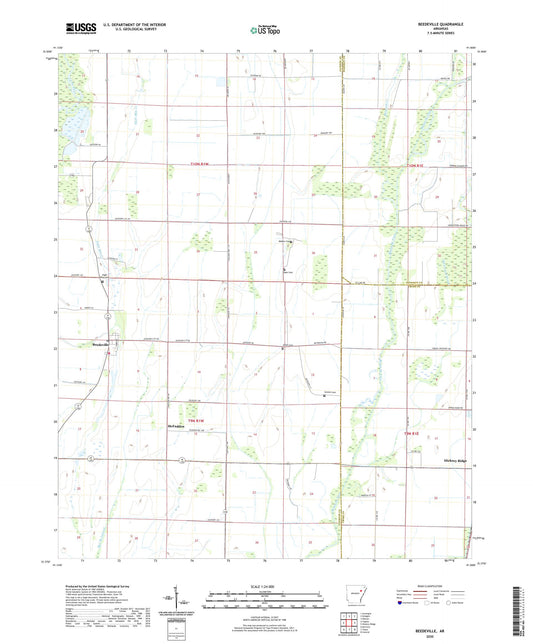 Beedeville Arkansas US Topo Map Image