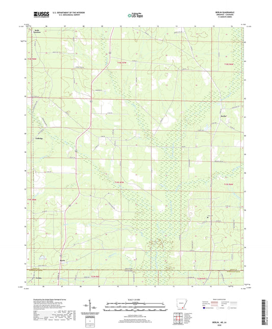 Berlin Arkansas US Topo Map Image