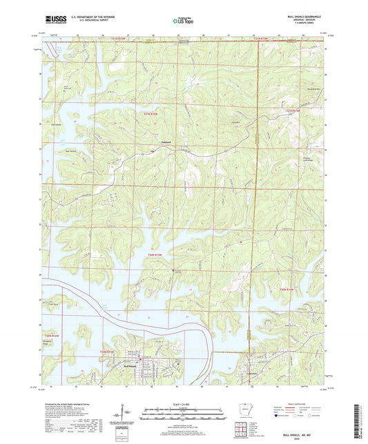 Bull Shoals Arkansas US Topo Map Image