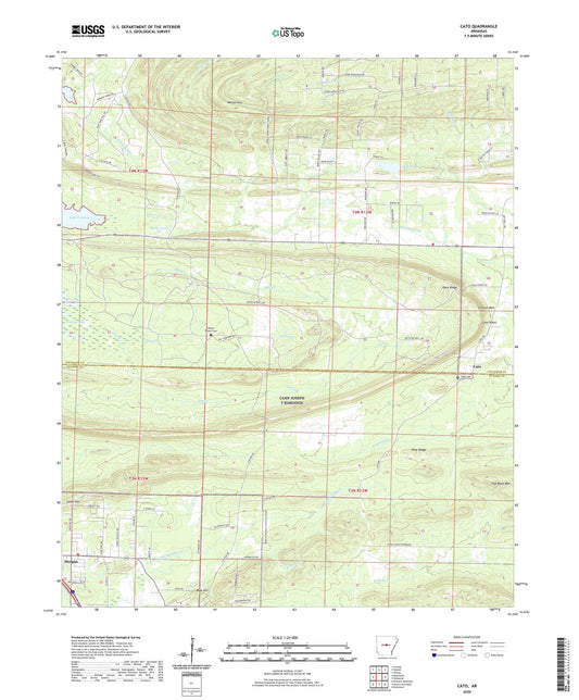 Cato Arkansas US Topo Map Image