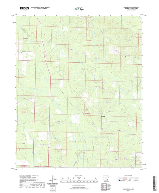 Chambersville Arkansas US Topo Map Image