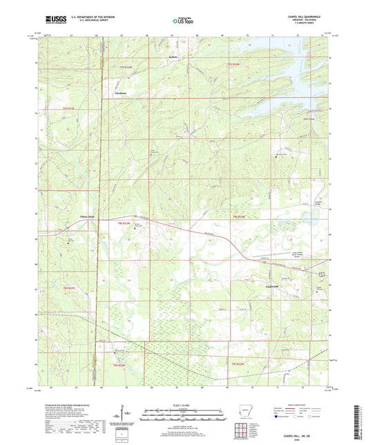 Chapel Hill Arkansas US Topo Map Image