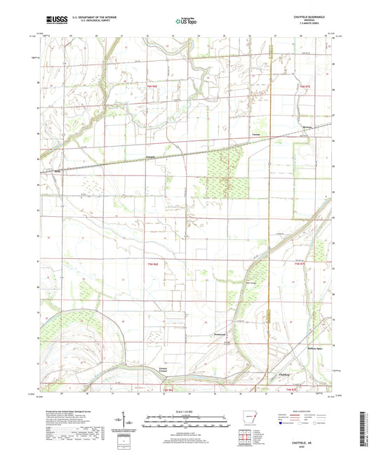 Chatfield Arkansas US Topo Map Image