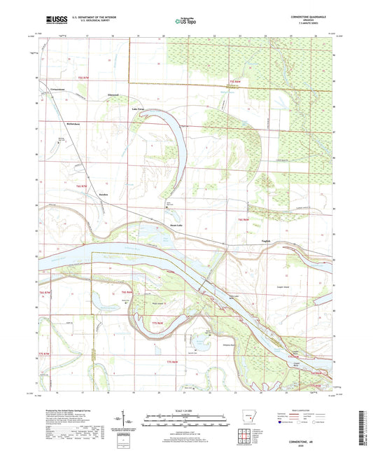 Cornerstone Arkansas US Topo Map Image