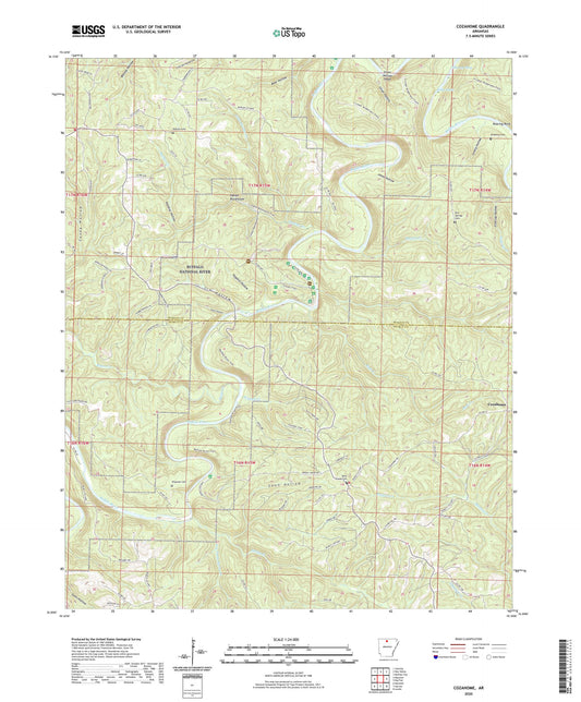 Cozahome Arkansas US Topo Map Image
