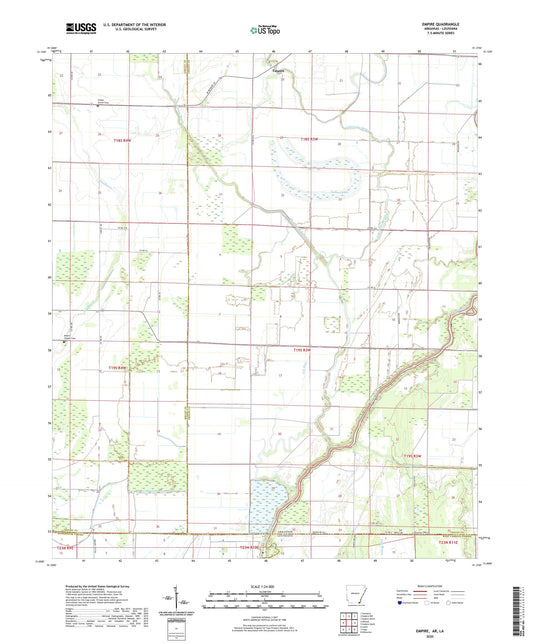 Empire Arkansas US Topo Map Image