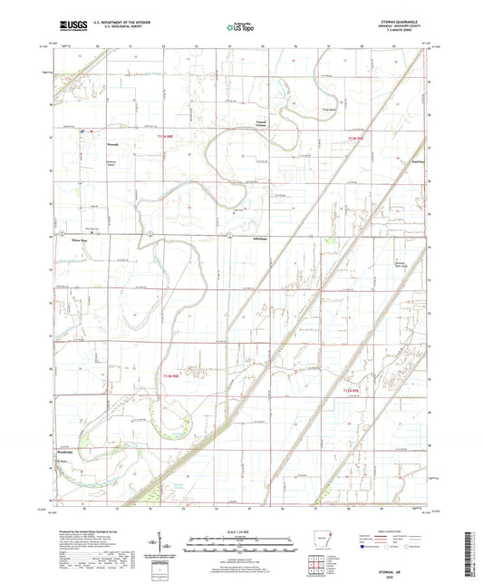 Etowah Arkansas US Topo Map Image