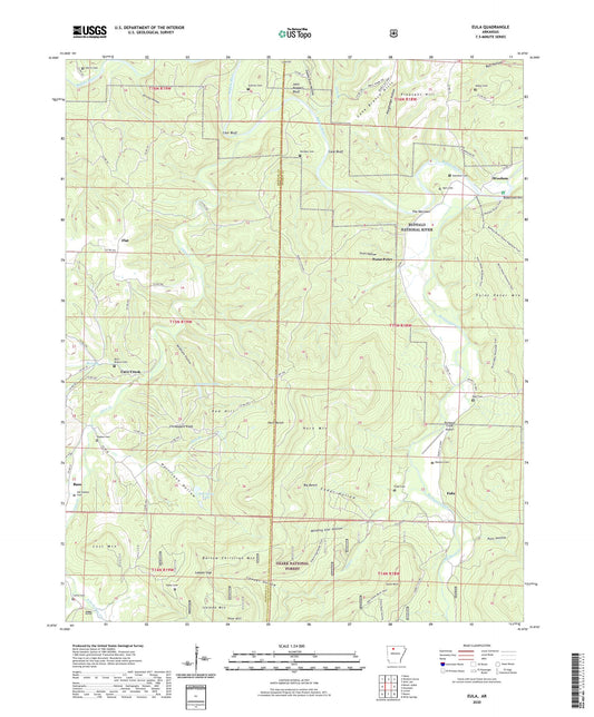 Eula Arkansas US Topo Map Image
