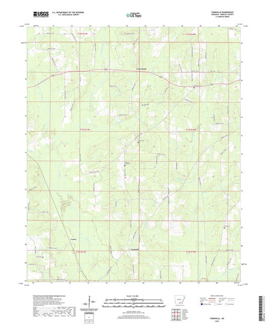 Farmville Arkansas US Topo Map Image