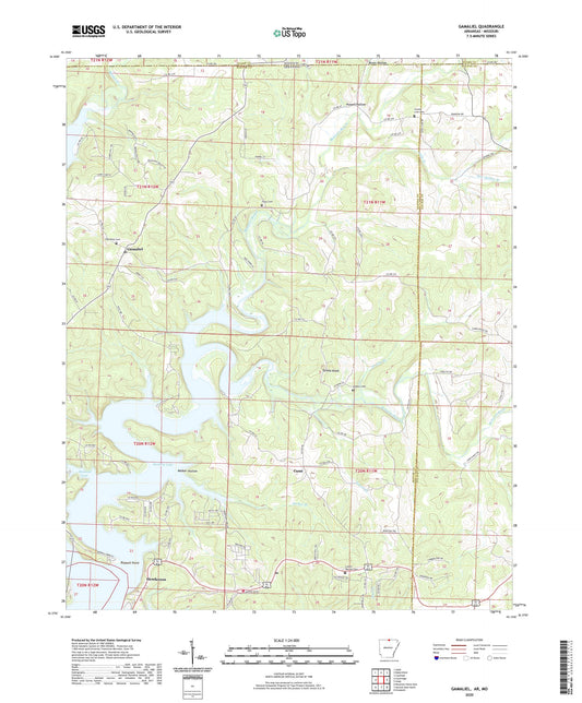 Gamaliel Arkansas US Topo Map Image