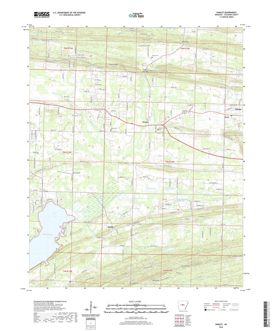 Hamlet Arkansas US Topo Map Image