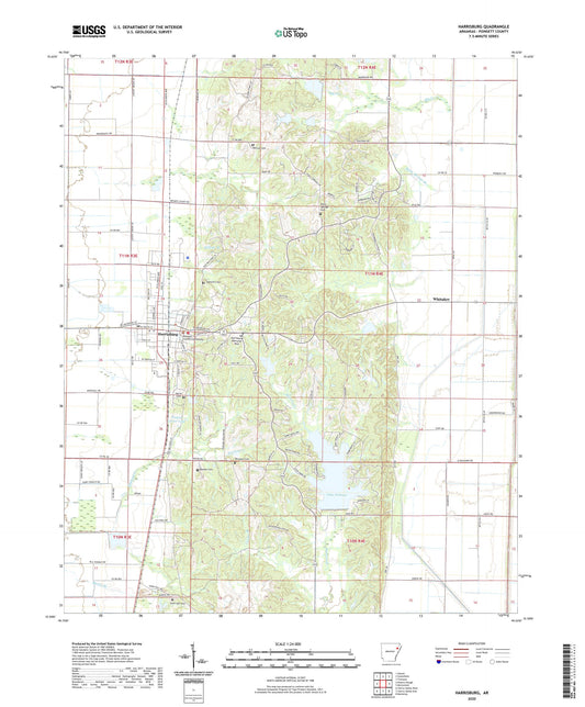 Harrisburg Arkansas US Topo Map Image