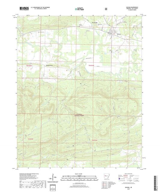 Havana Arkansas US Topo Map Image