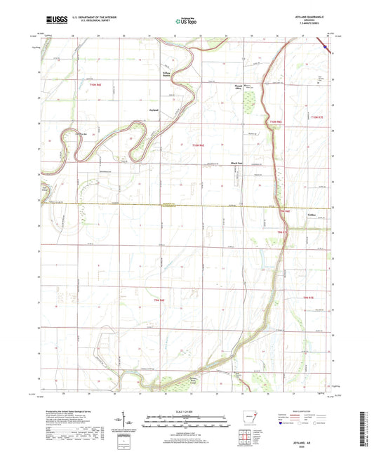 Joyland Arkansas US Topo Map Image