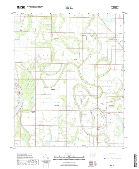 Keo Arkansas US Topo Map Image