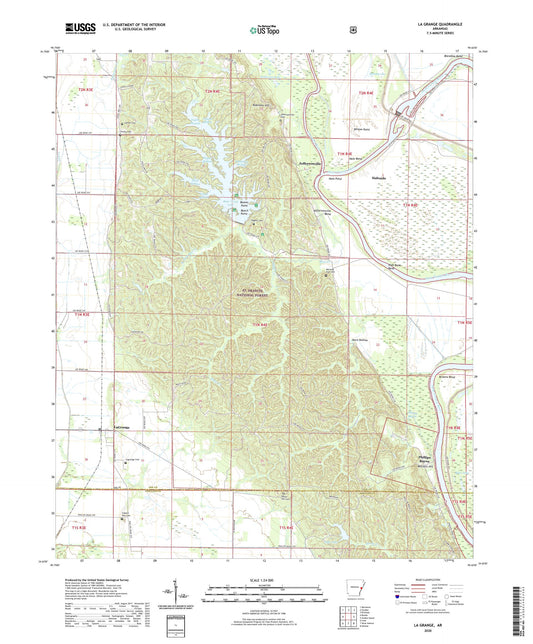 La Grange Arkansas US Topo Map Image