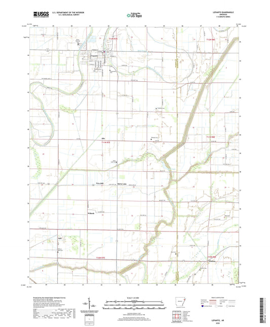 Lepanto Arkansas US Topo Map Image