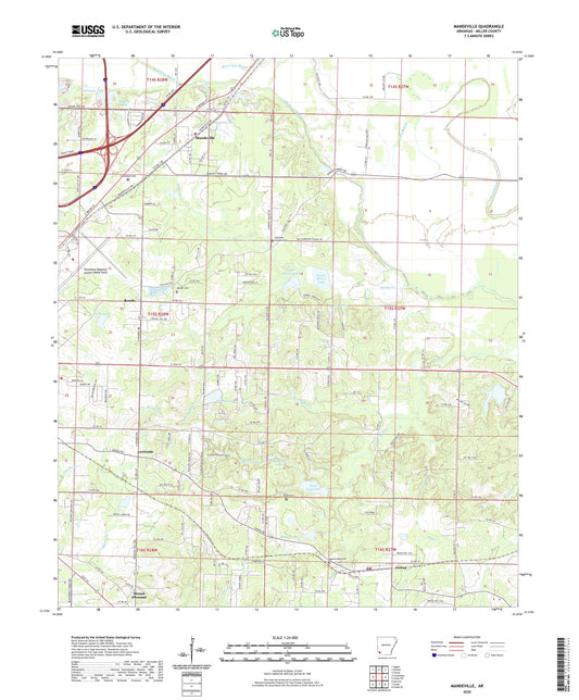 Mandeville Arkansas US Topo Map Image
