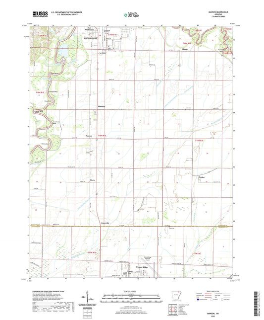 Manson Arkansas US Topo Map Image