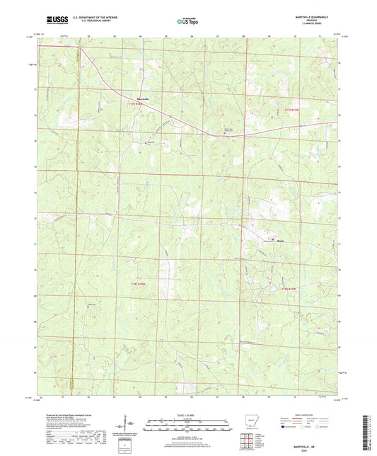 Marysville Arkansas US Topo Map Image