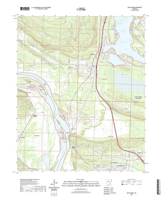 Mayflower Arkansas US Topo Map Image