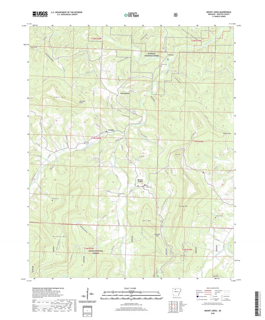 Mount Judea Arkansas US Topo Map Image
