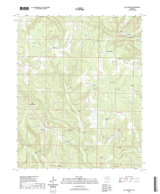 Old Lexington Arkansas US Topo Map Image