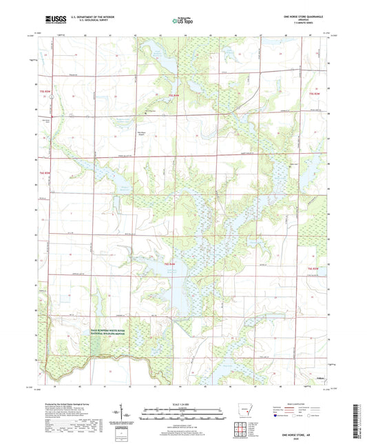 One Horse Store Arkansas US Topo Map Image