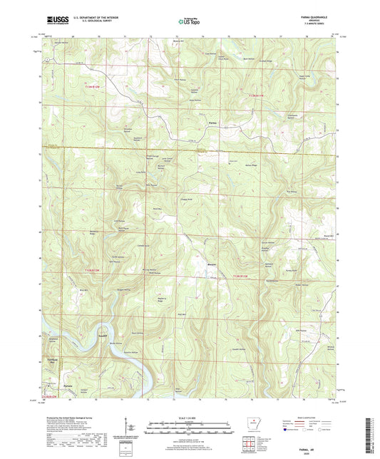 Parma Arkansas US Topo Map Image