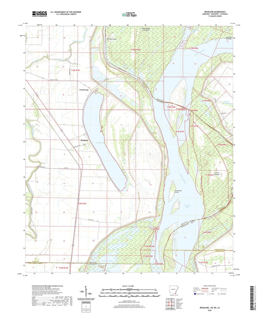Readland Arkansas US Topo Map Image