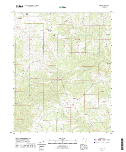 Saint Joe Arkansas US Topo Map Image
