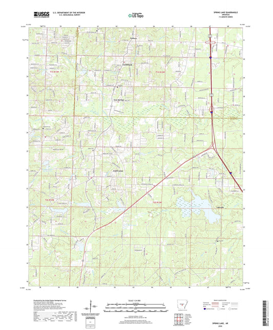 Spring Lake Arkansas US Topo Map Image