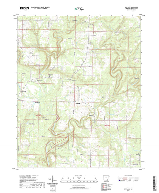 Steprock Arkansas US Topo Map Image