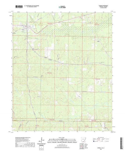Strong Arkansas US Topo Map Image