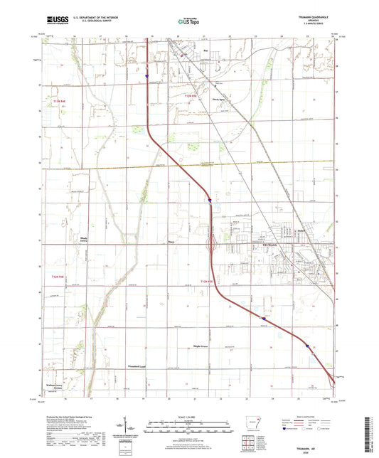 Trumann Arkansas US Topo Map Image